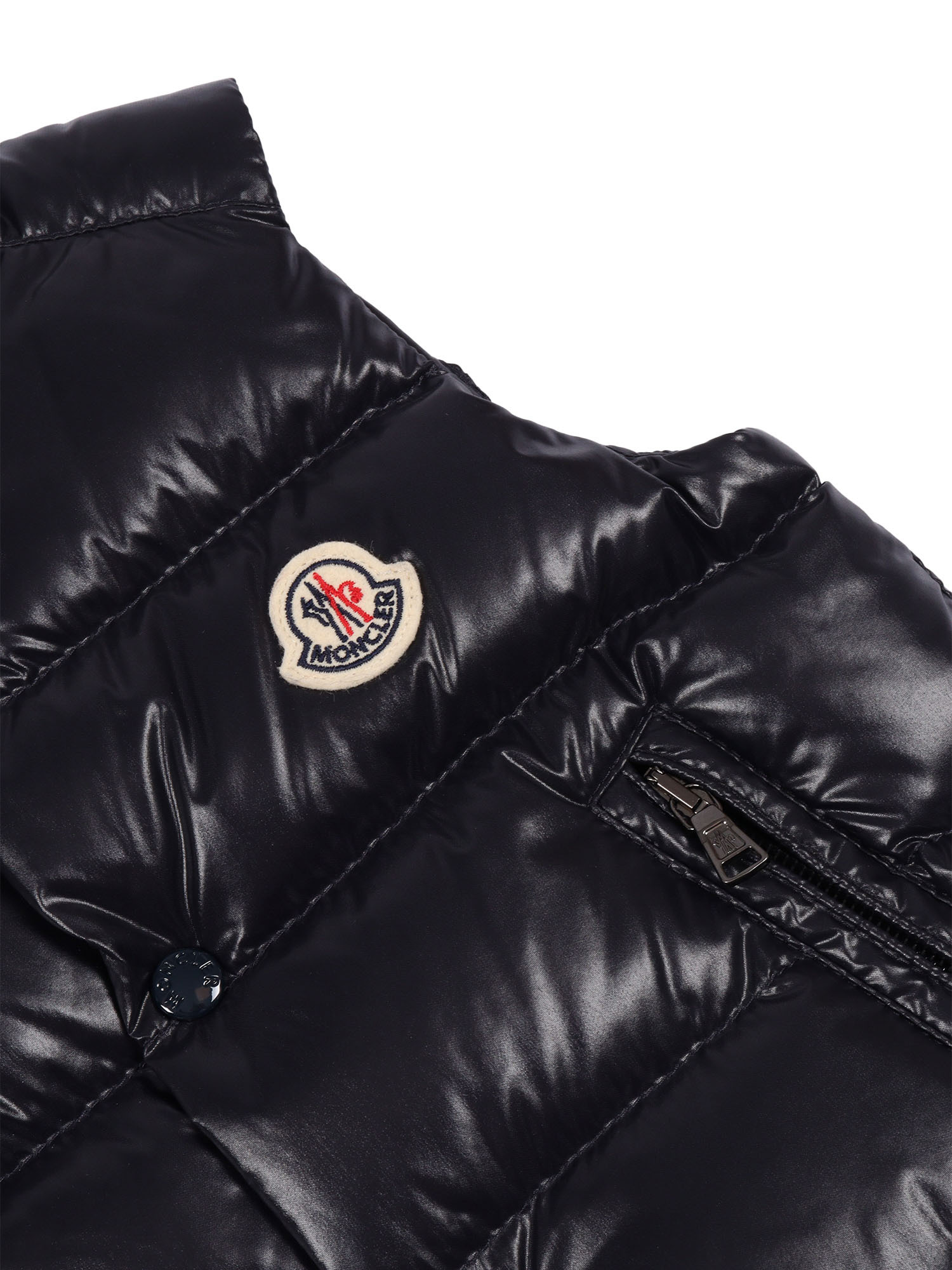 Moncler Quilted Puffer Vest In Black