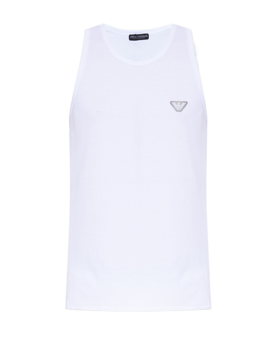 Emporio Armani Sleeveless T-shirt In White