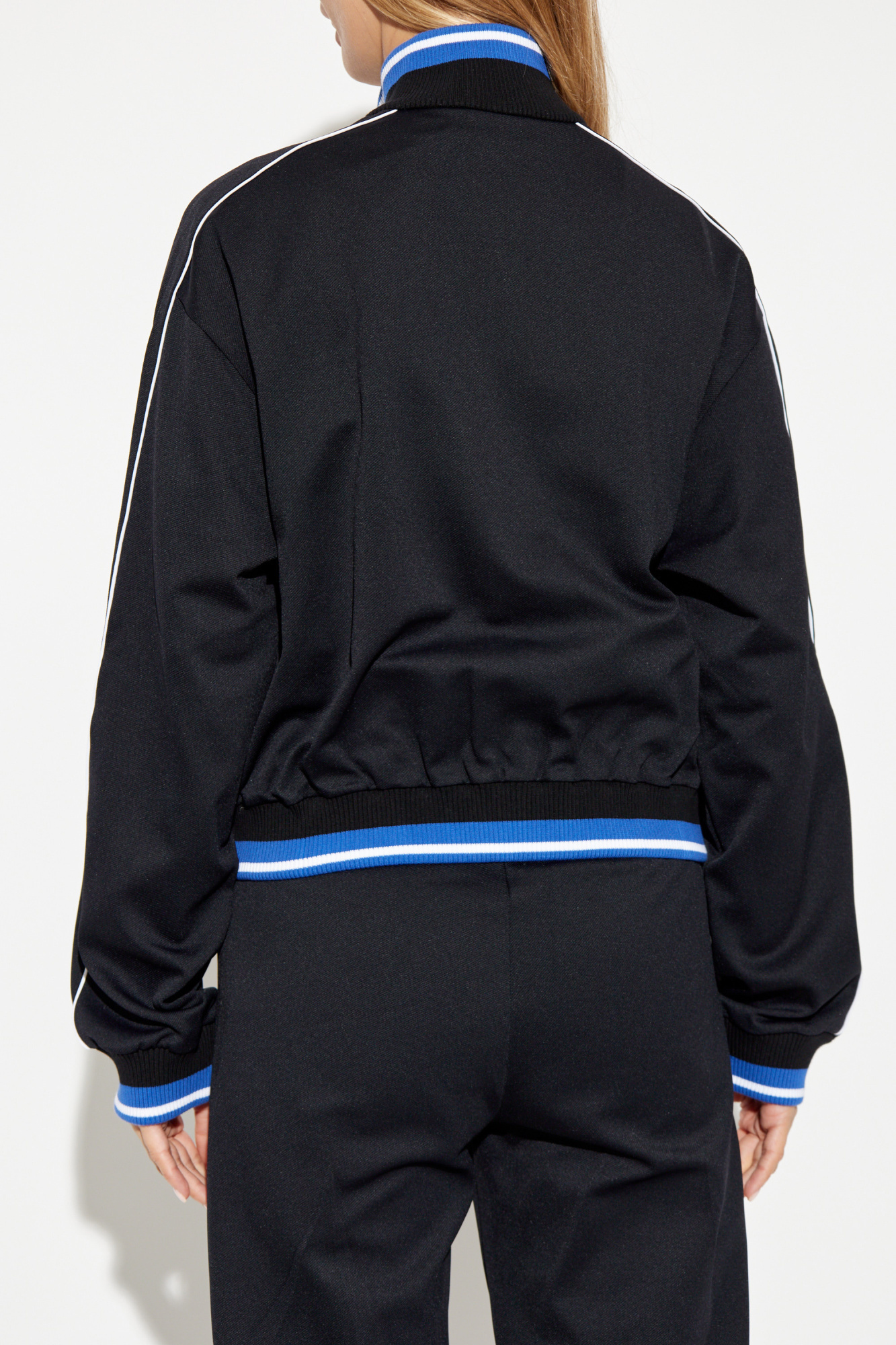 Off-white Logo-print Track Jacket In Black