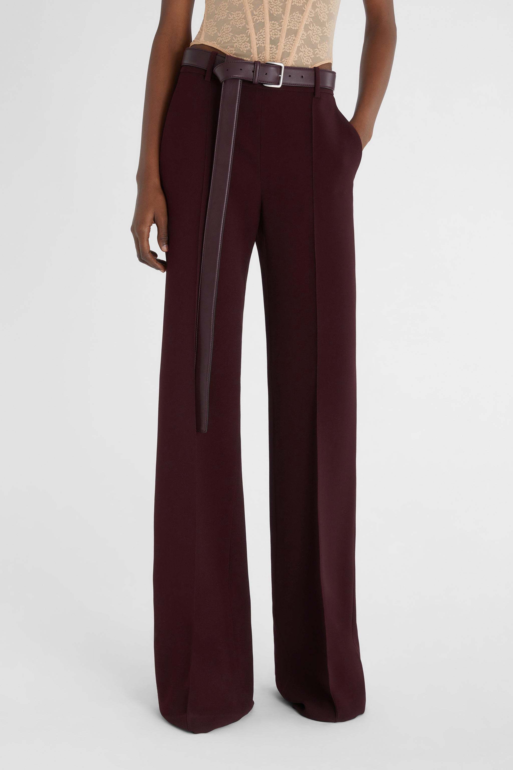 Ermanno Scervino Belt-loop Casual Pants In Brown