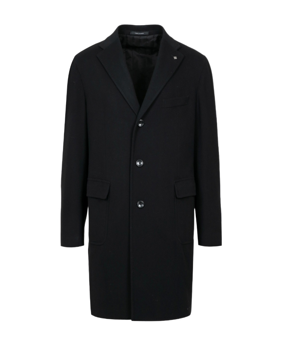 Shop Tagliatore Single-breasted Coat In Black