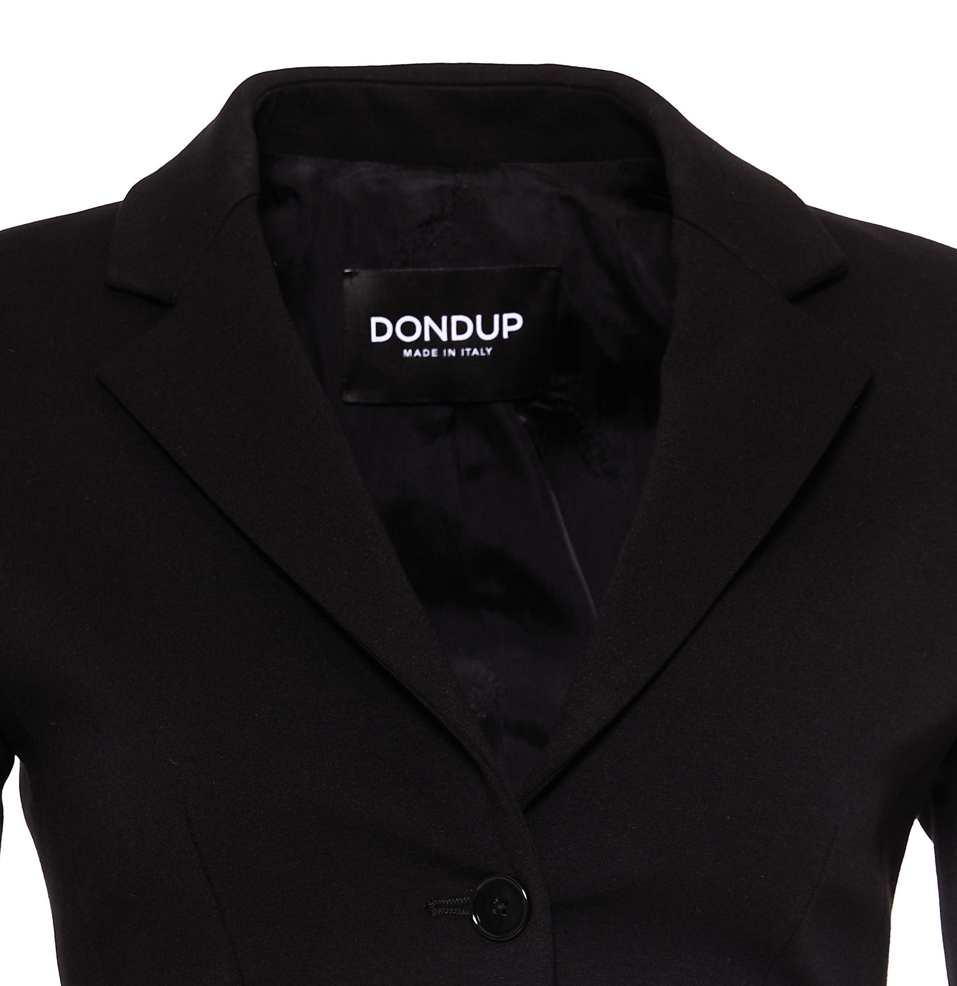 Dondup Long-sleeved Suit Coat In Black