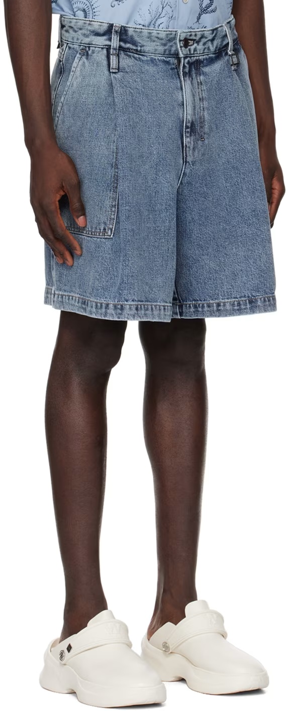 Wooyoungmi Faded Denim Shorts