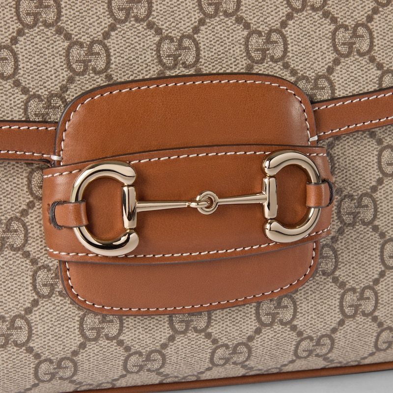 Gucci Horsebit 1955 Small Shoulder Bag In Neutral