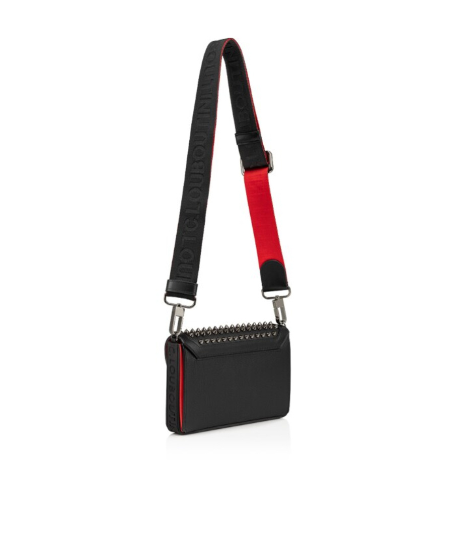 Christian Louboutin Explorafunk Spike-detail Shoulder Bag In Black