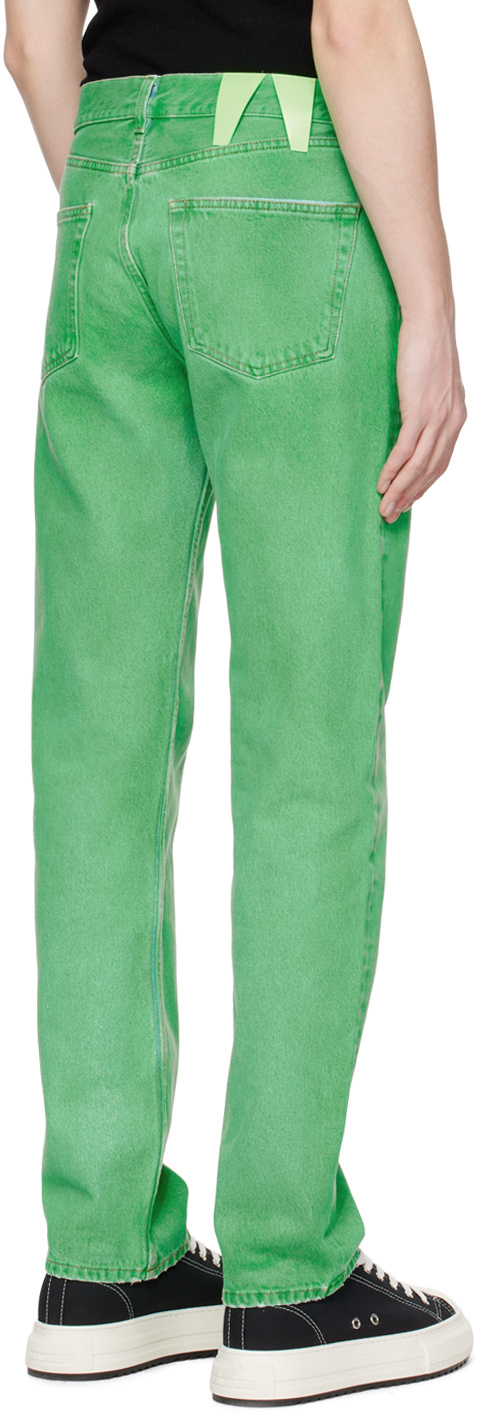 Darkpark Skinny-fit Non-stretch Denim Jeans In Green