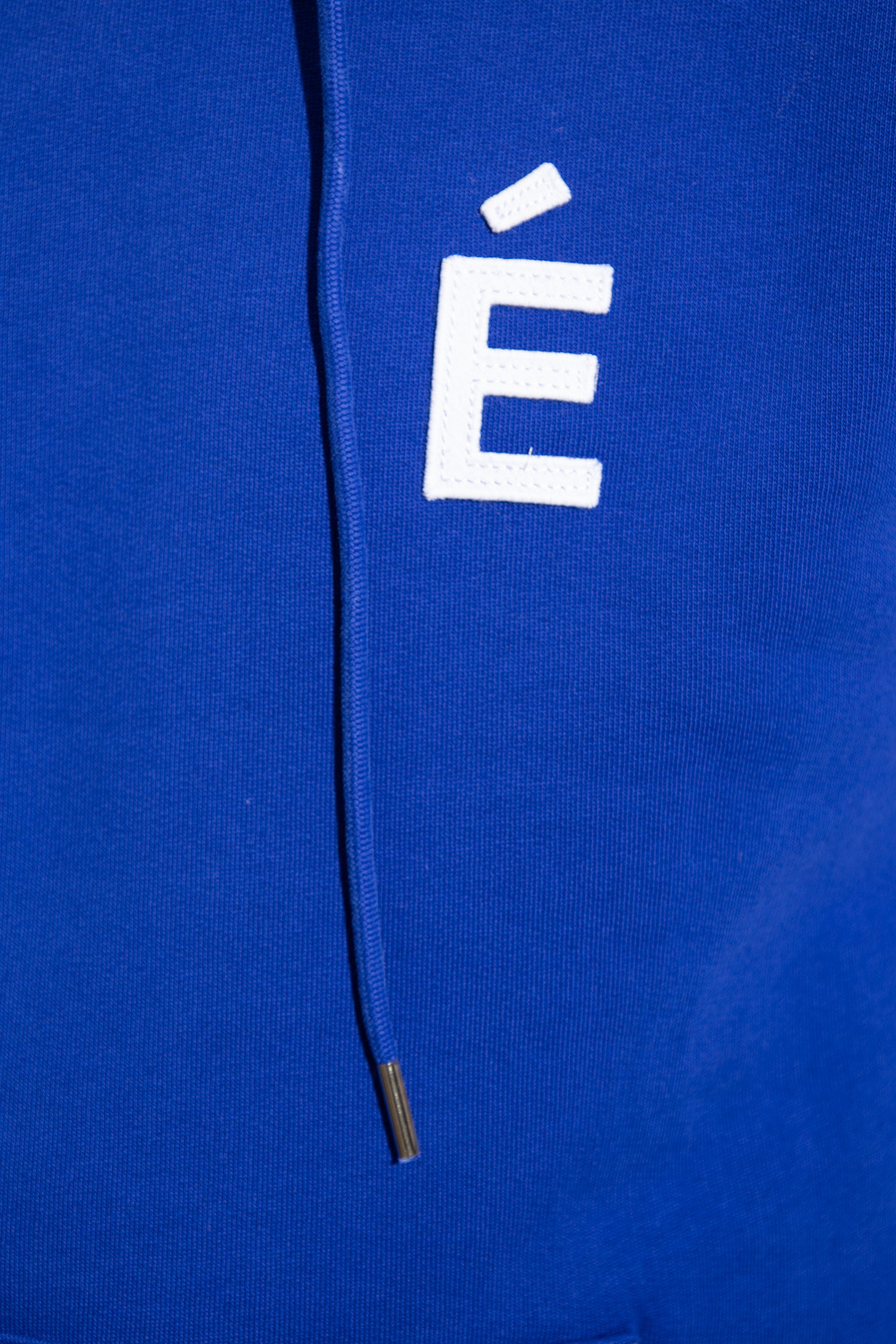 Etudes Studio Logo-print Long-sleeve Hoodie In Blue