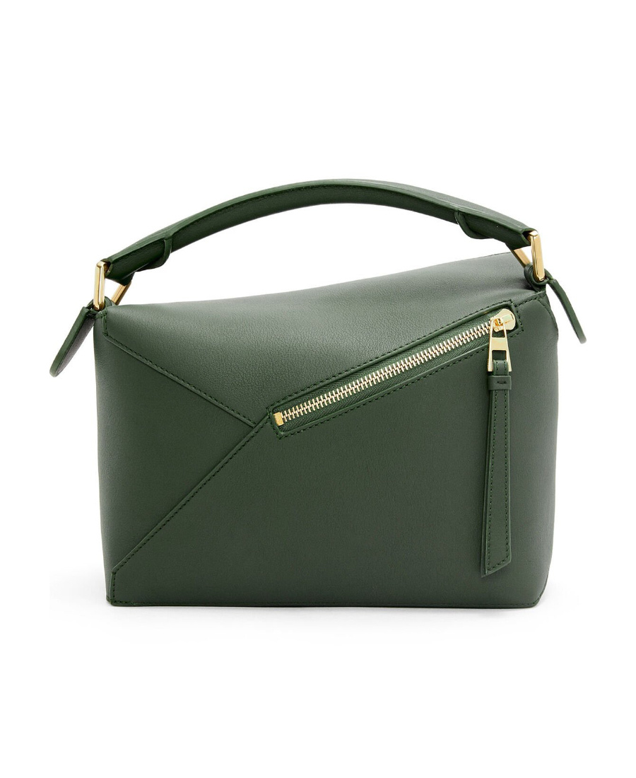 Loewe Small Puzzle Shoulder Bag In Green