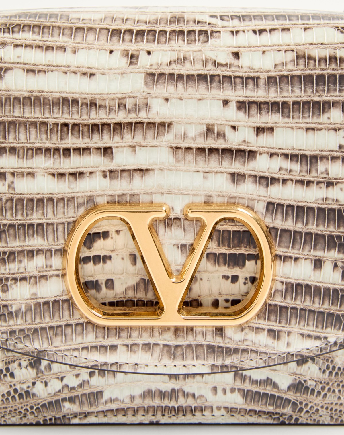 Valentino Small Flip Shoulder Bag In Nude
