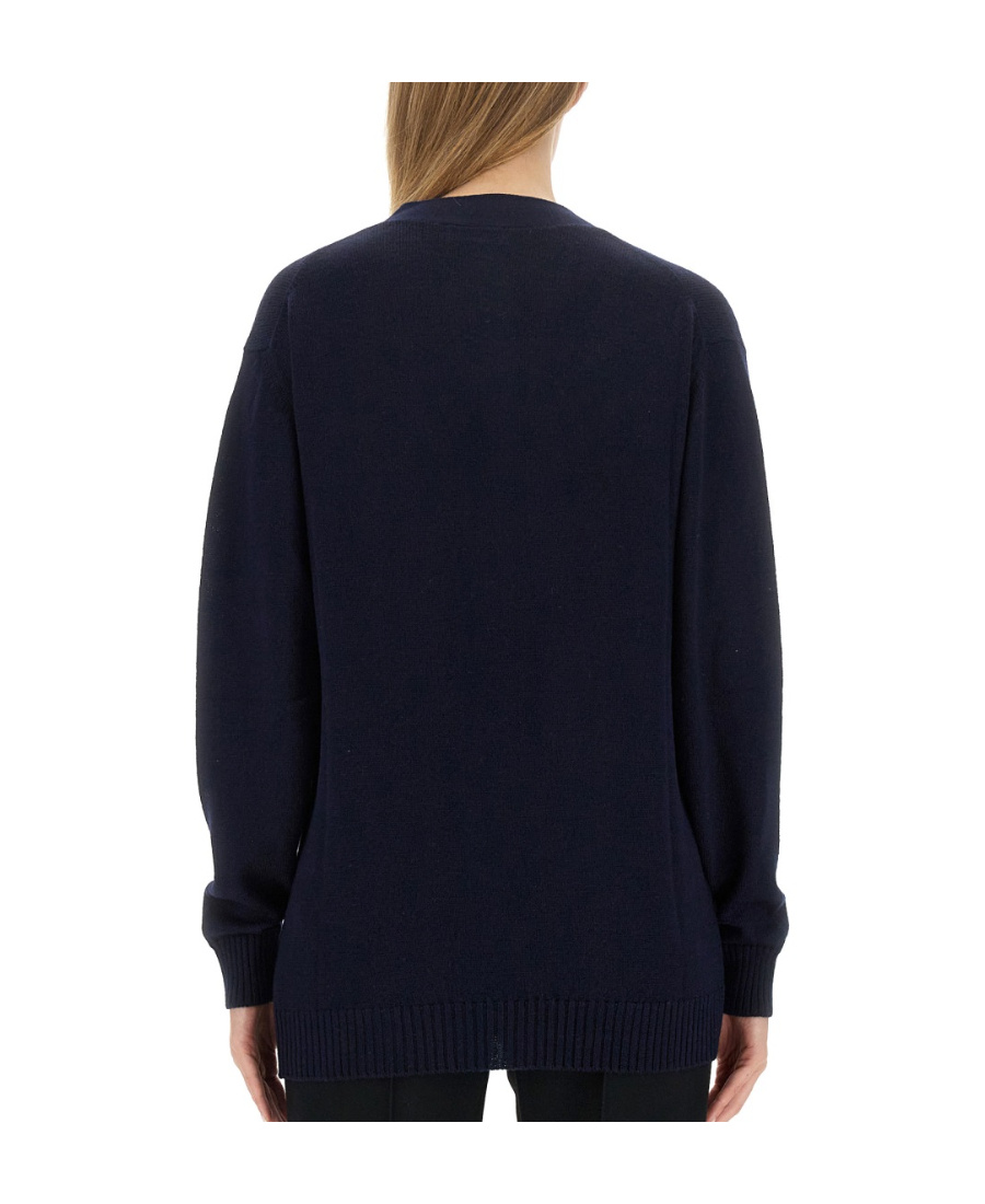 Jil Sander Wool Cardigan In Black