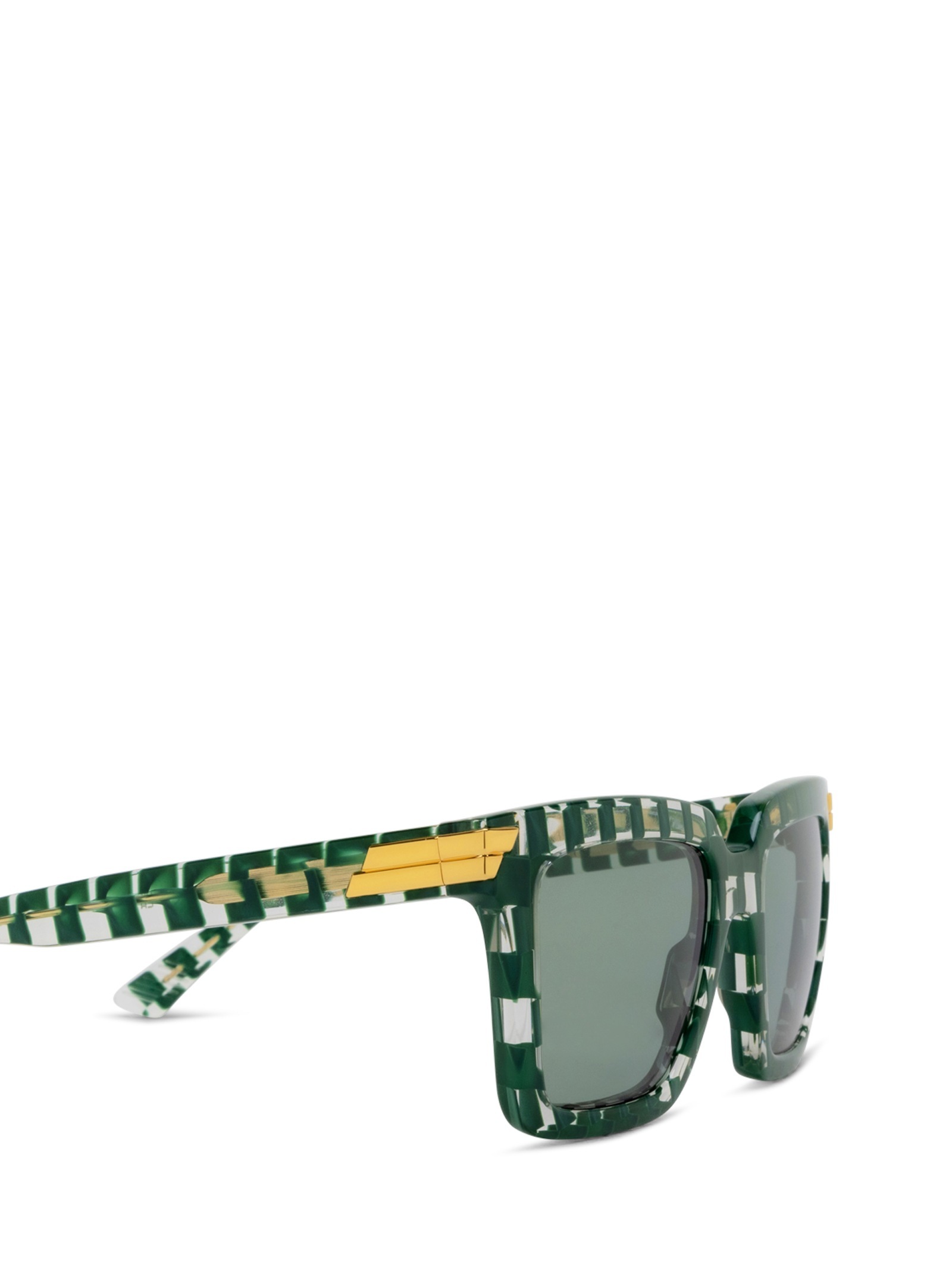 Bottega Veneta Eyewear Square Frame Sunglasses In Green