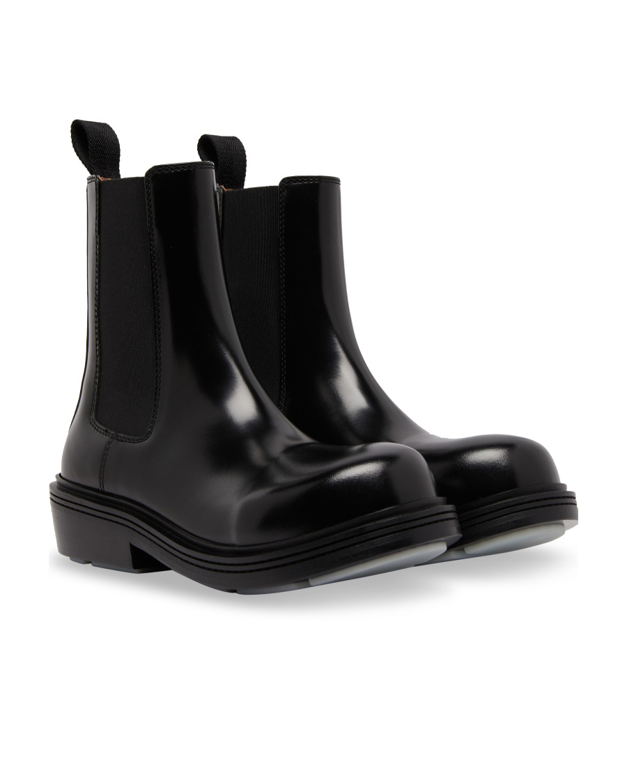 BOTTEGA VENETA ROUND-HEADED CHELSEA SHORT BOOTS