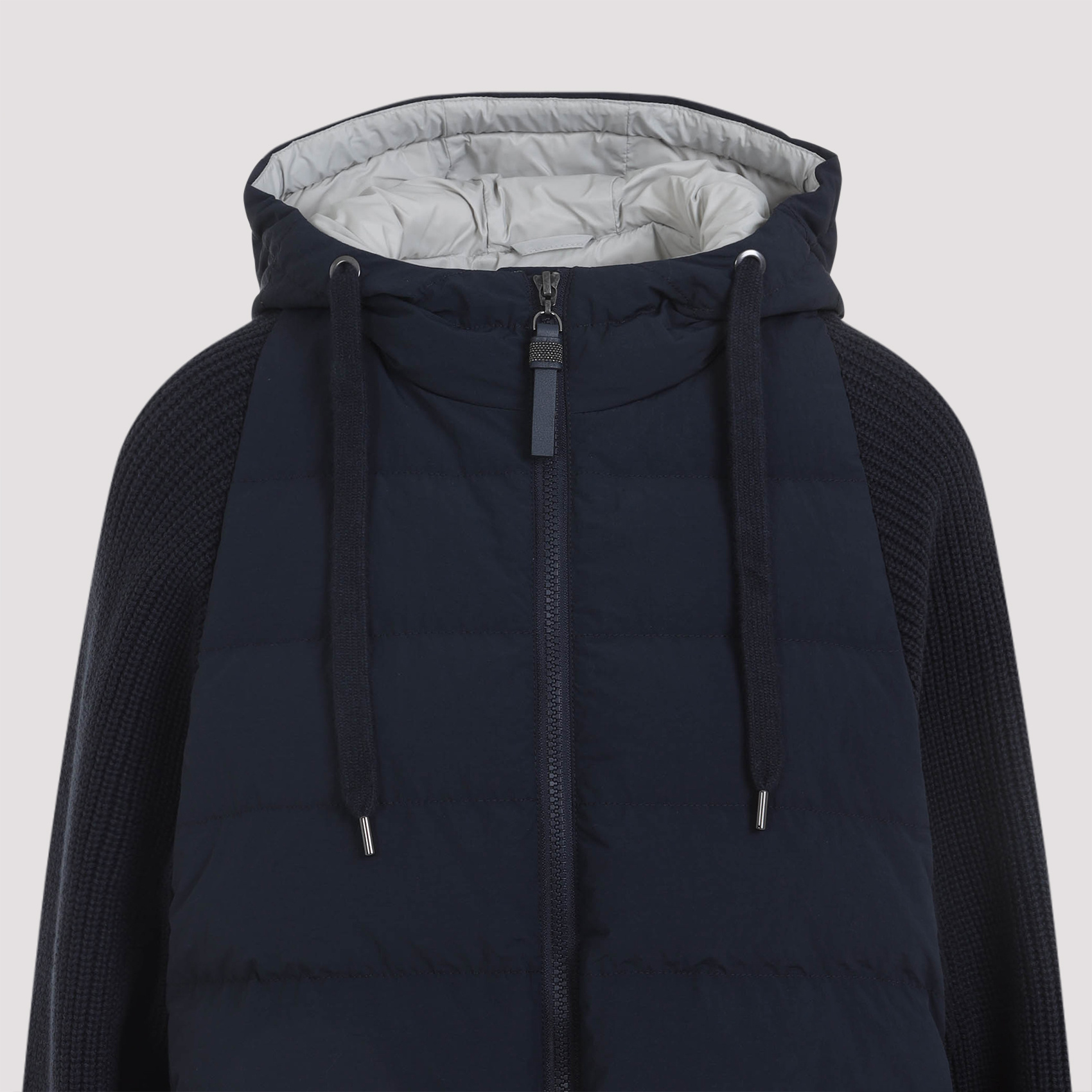 Shop Brunello Cucinelli Padded Hooded Jacket