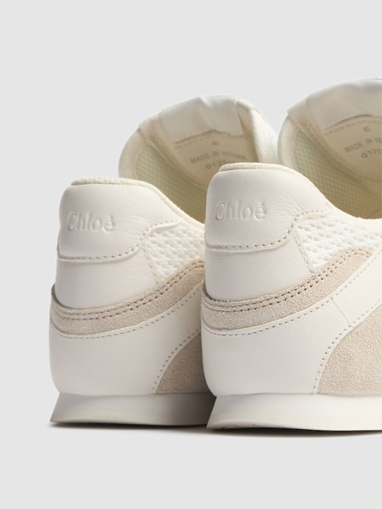 Shop Chloé Lace-up Low-cut Casual Shoes