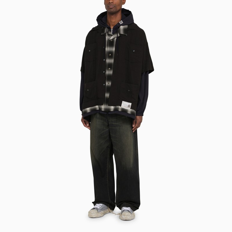 Miharayasuhiro Maison Mihara Yasuhiro Three Layer Hooded Shirt