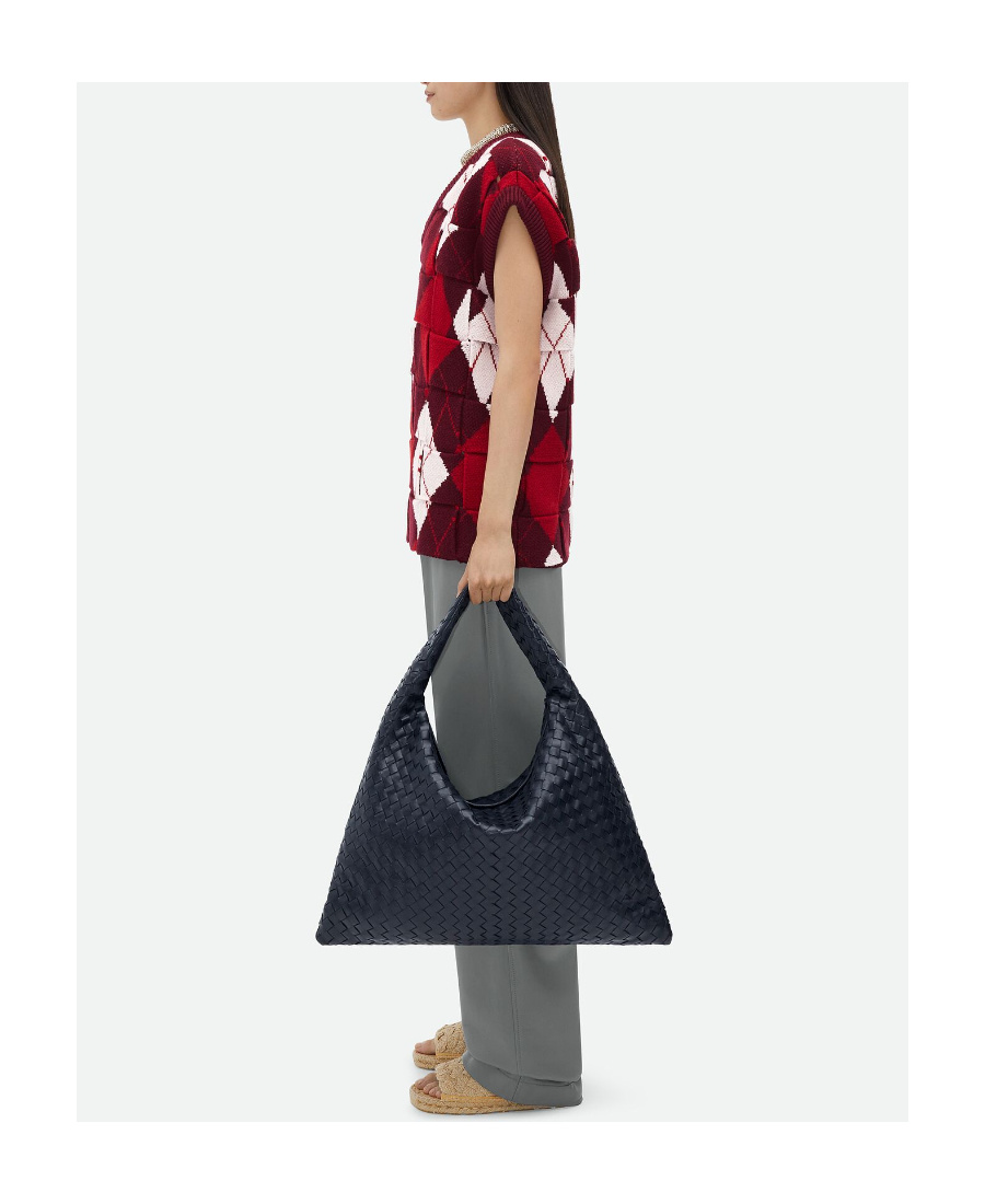 Bottega Veneta Large Hop Backpack In Blue