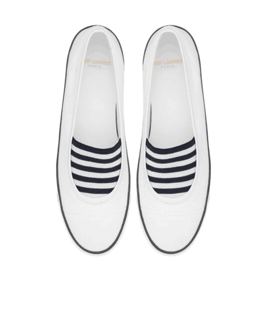 Saint Laurent Low Help Recreational Shoe In White