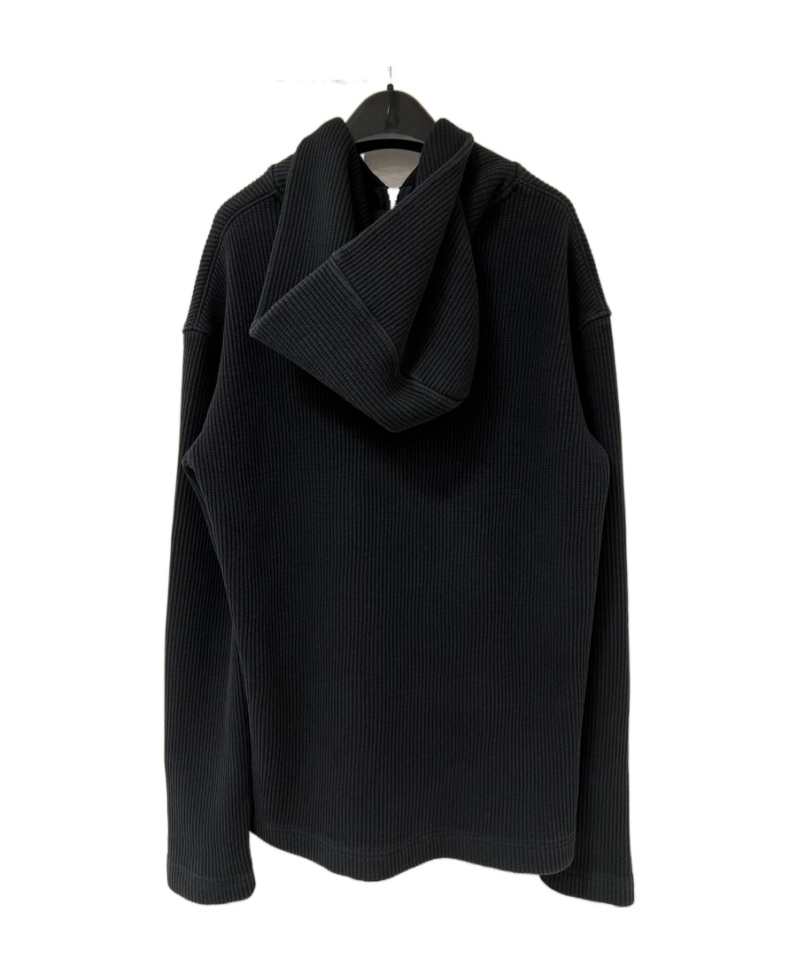 We11 Done Long-sleeved Zipper Sweater In Black