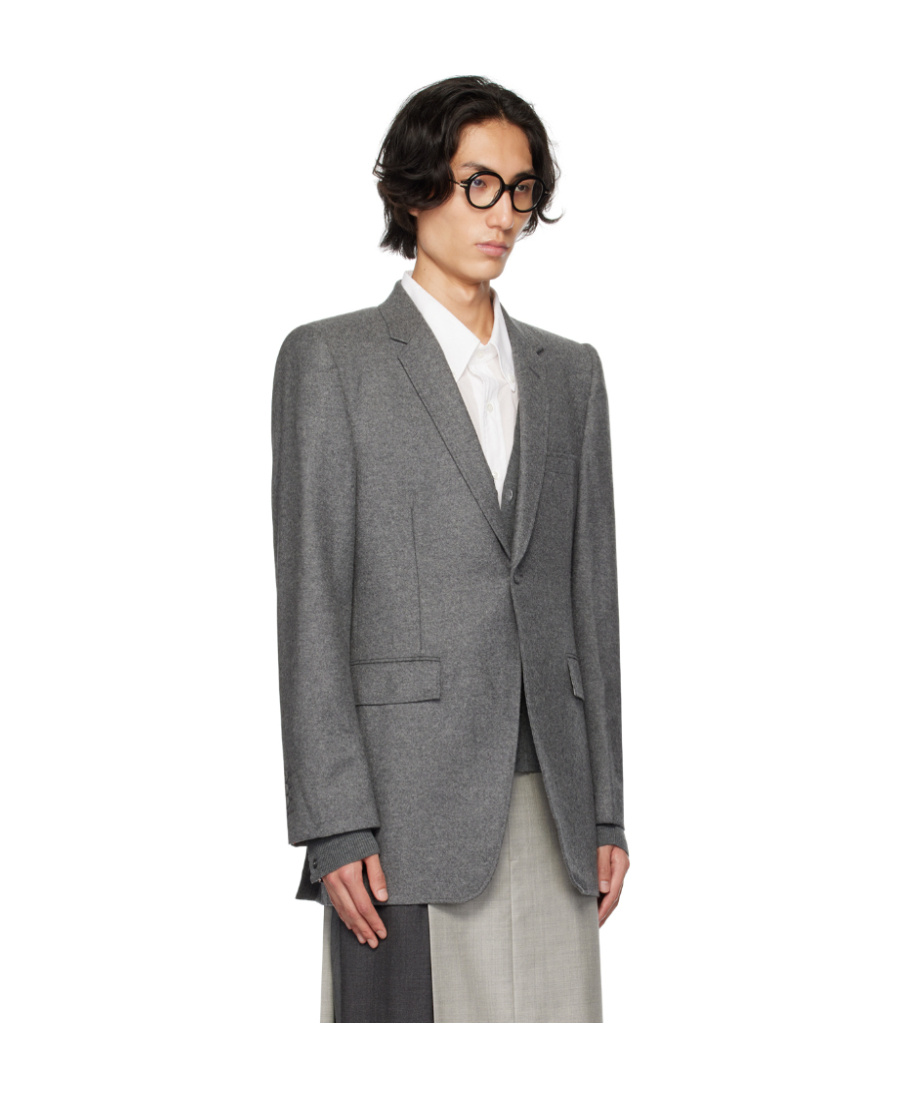 THOM BROWNE ELONGATED SINGLE-BREASTED BUTTON BLAZER