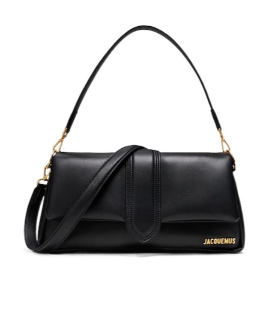 Jacquemus Le Bambimou Leather Shoulder Bag In Black