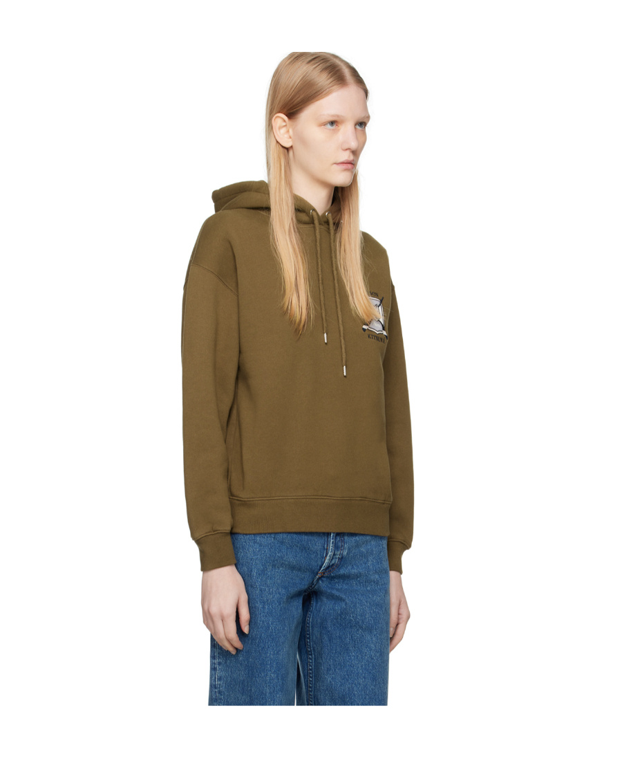 MAISON KITSUNÉ COLLEGE FOX HOODED SWEATER 