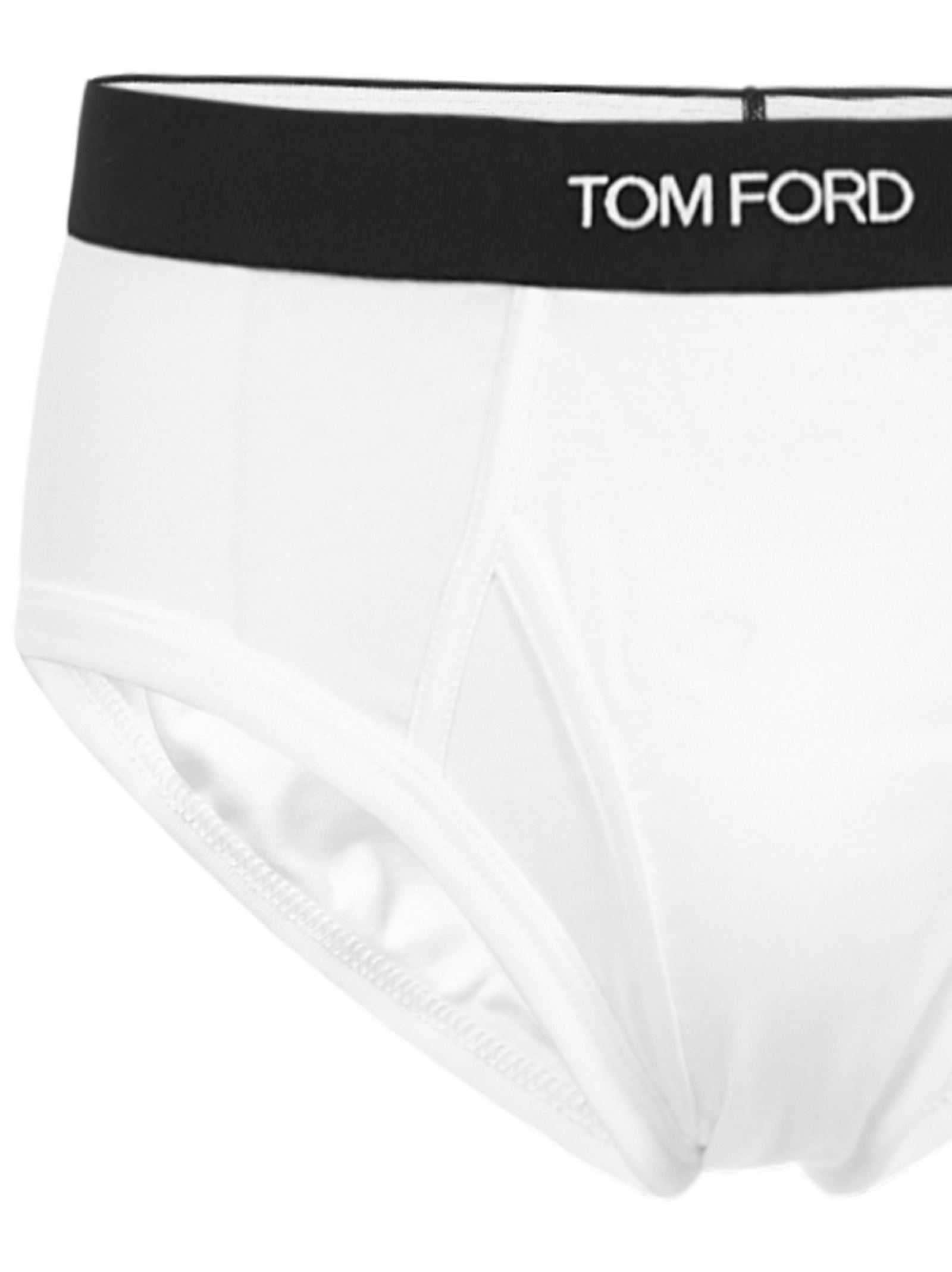 Tom Ford Two-pack Stretch Cotton And Modal-blend Briefs In White
