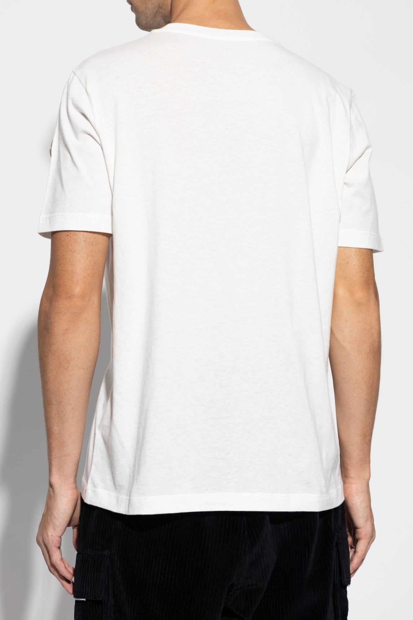 Moncler Logo-print Cotton T-shirt In White