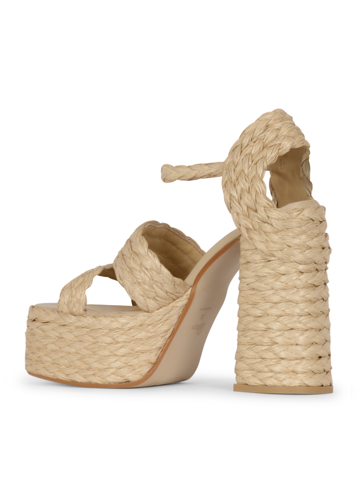 Castaã±er Platform High Heel Sandals In Brown