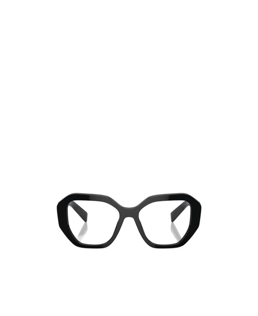 Prada Logo-print Cat Eye-frame Glasses In Black