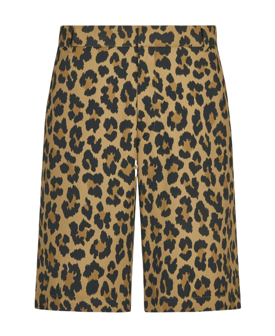 Dior Leopard-print Shorts In Black
