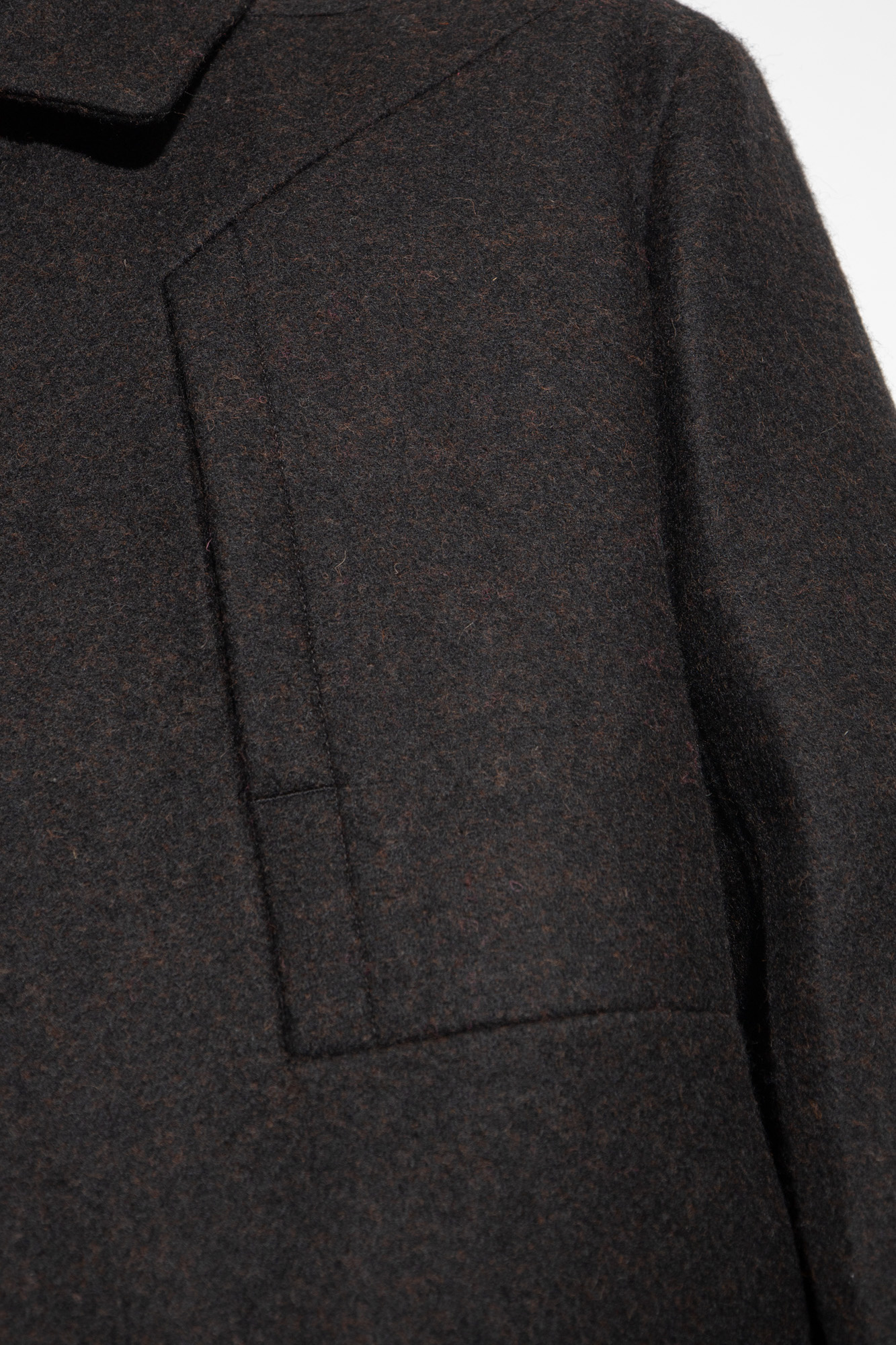 Rick Owens Jumbo Virgin Wool Single-breasted Coat In Black