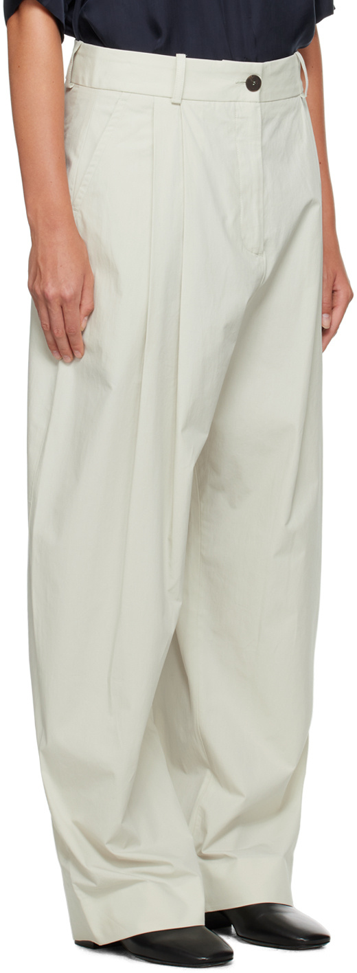 Studio Nicholson Acuna Wide-legged Casual Pants In White
