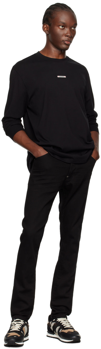 Dsquared2 Long-sleeved T-shirt In Black