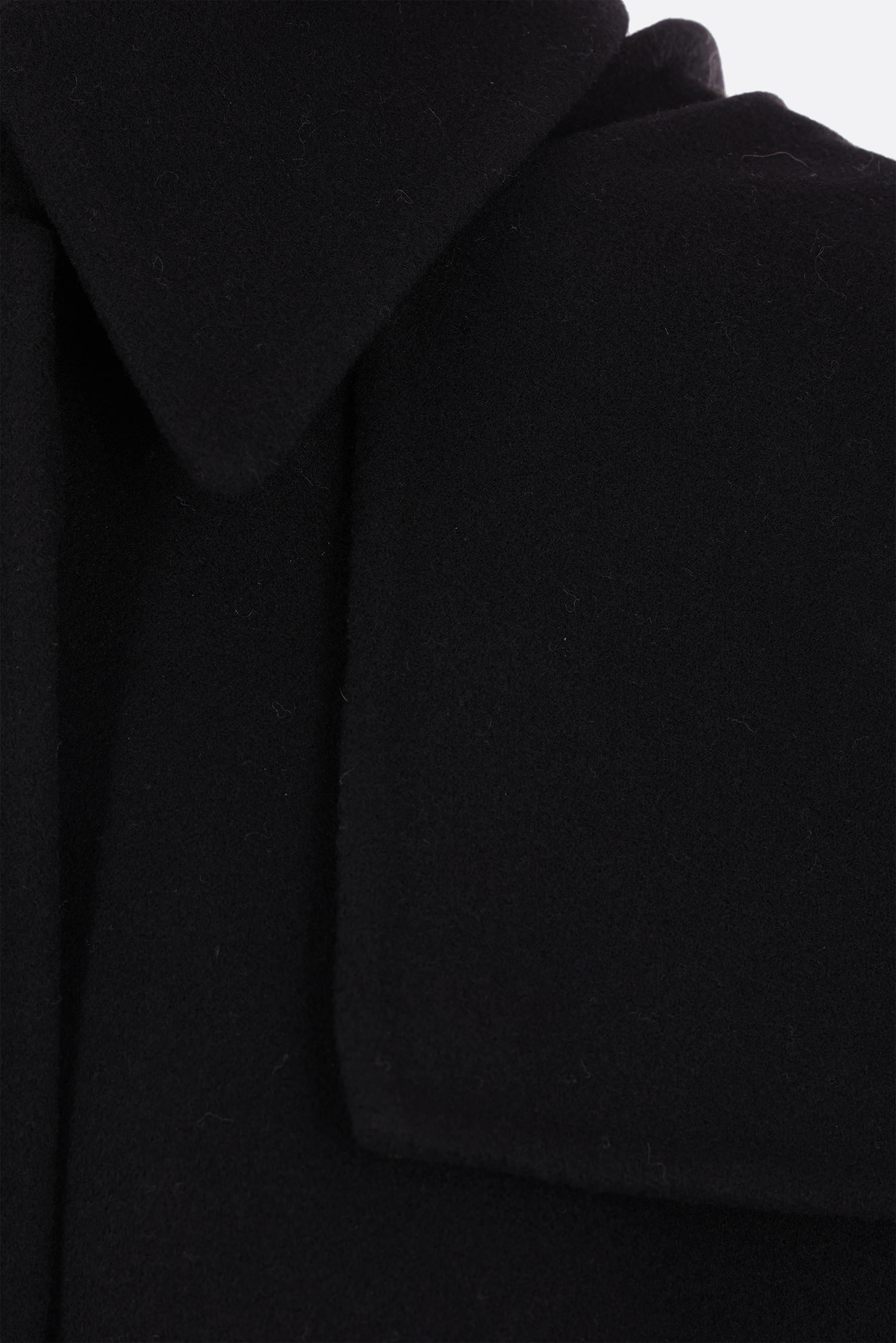 Chloé Hooded Cape Coat Black Size Xs/s 70% Wool, 30% Cashmere, Horn Bubalus Bubalis, Farmed, Coo India In Black