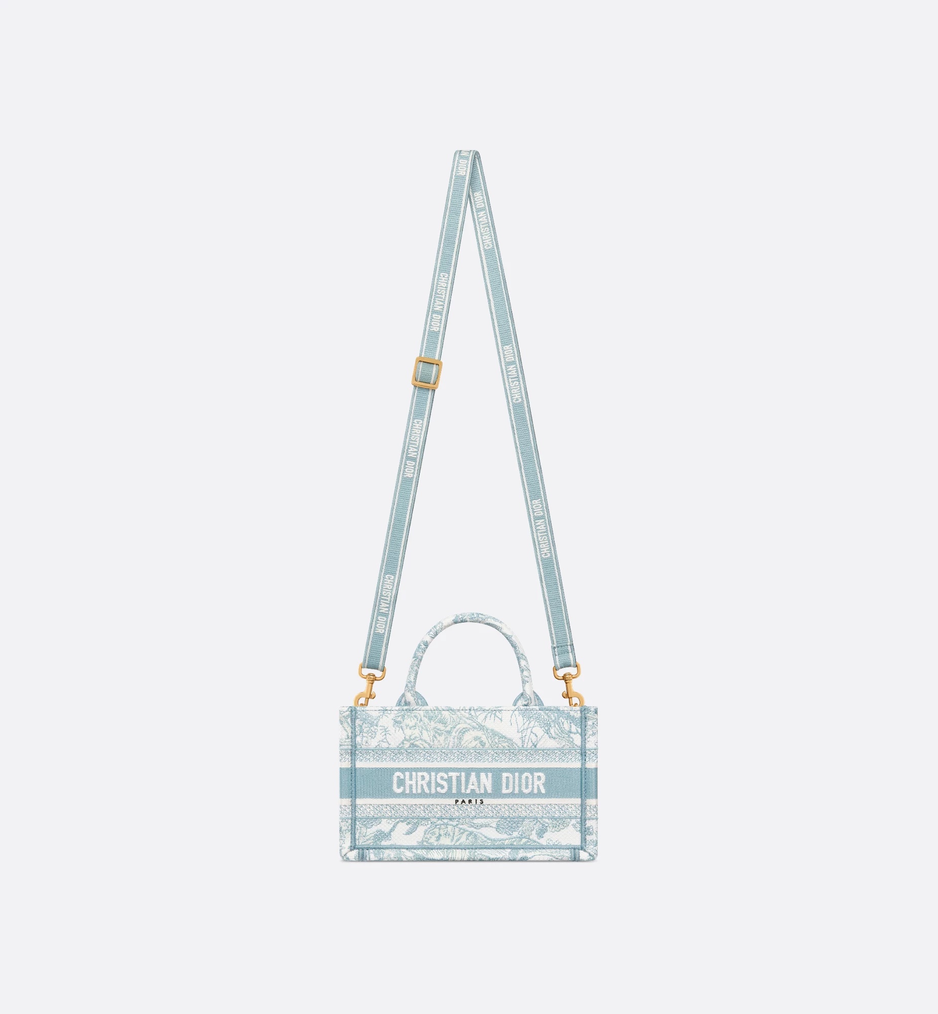 Dior Iviera Mini Book Tote In White
