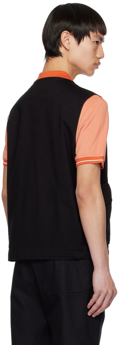 C.p. Company Sleeveless Zipped Vest In Black