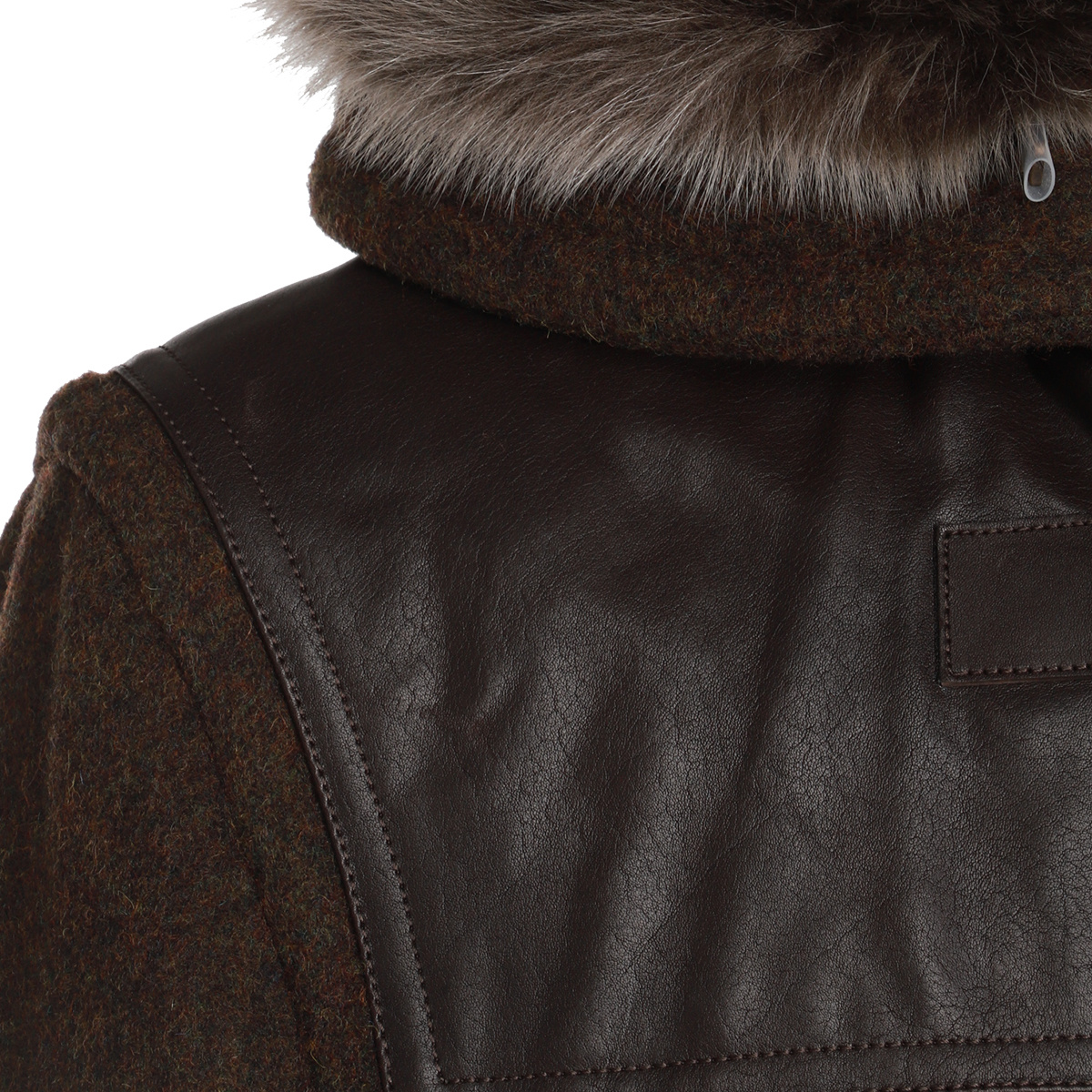 Burberry Brown Wool Casual Jacket In Black