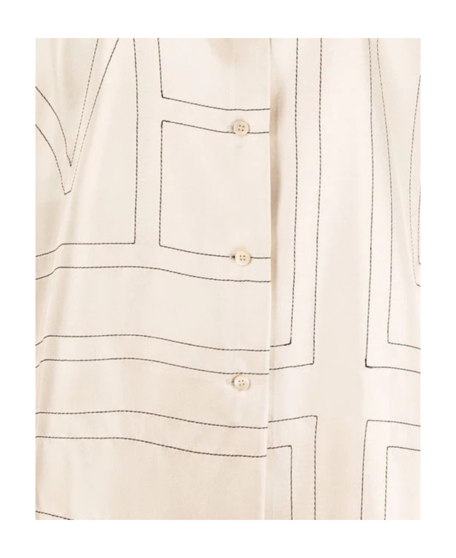 Totême Toteme Monogram Silk Shirt