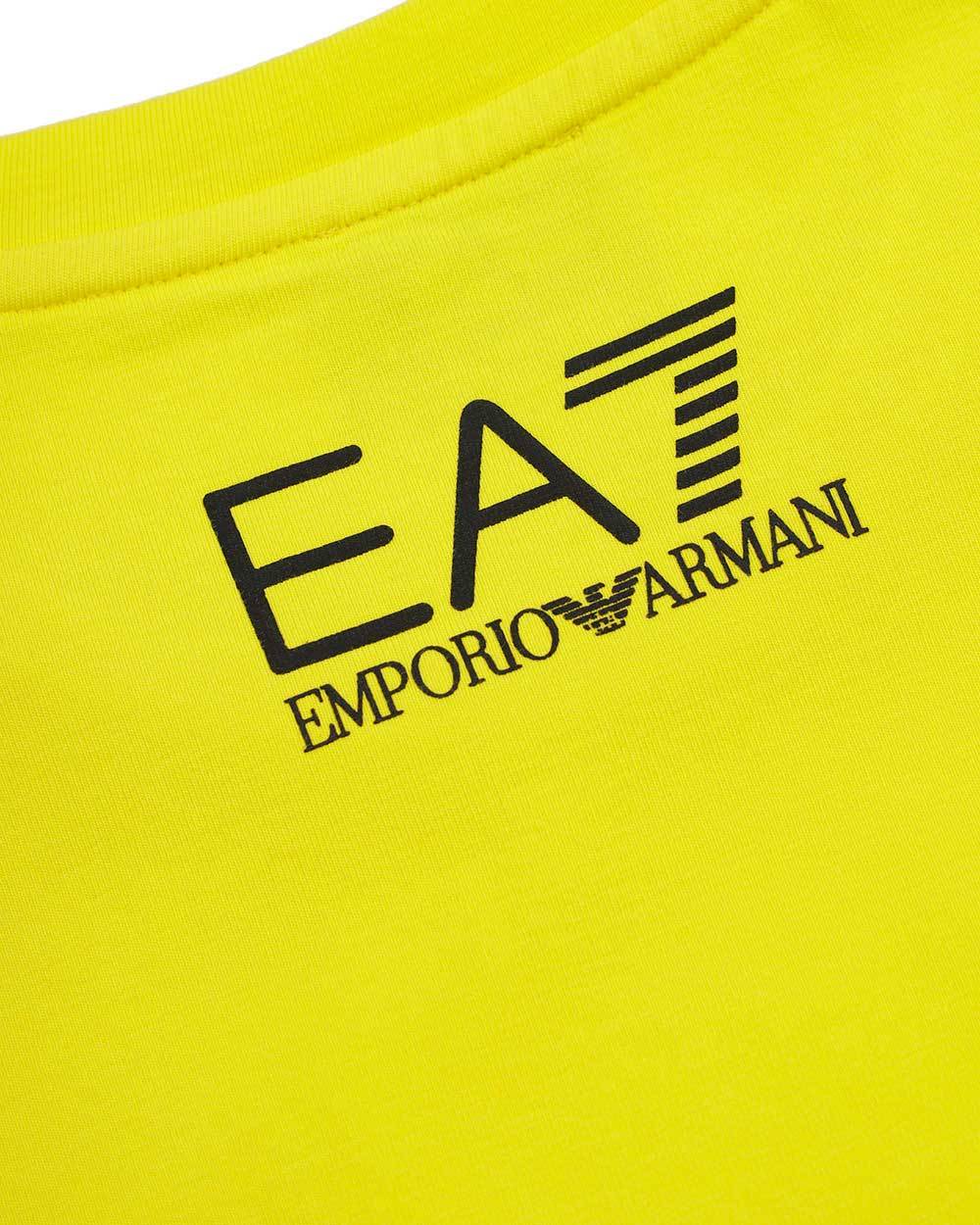 EA7 ROUND-NECKED LOGO T-SHIRT