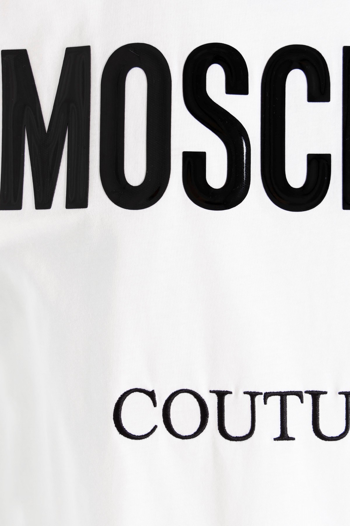 Moschino Logo-print Organic Cotton T-shirt In White