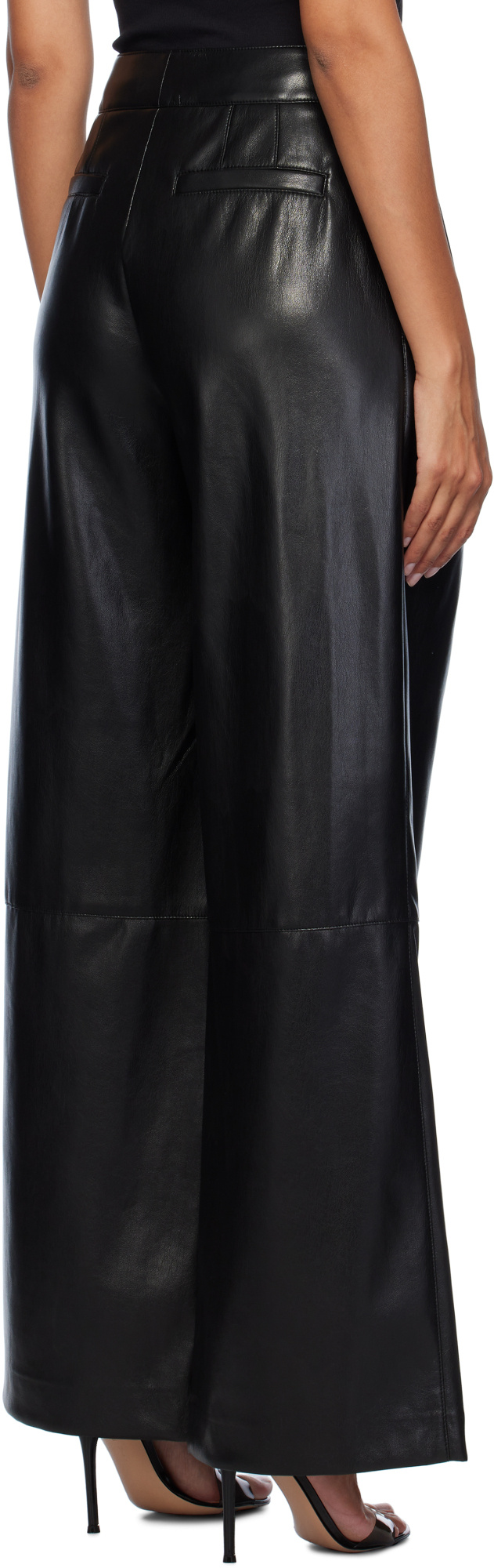 Hugo Boss Wide-leg Casual Pants In Black