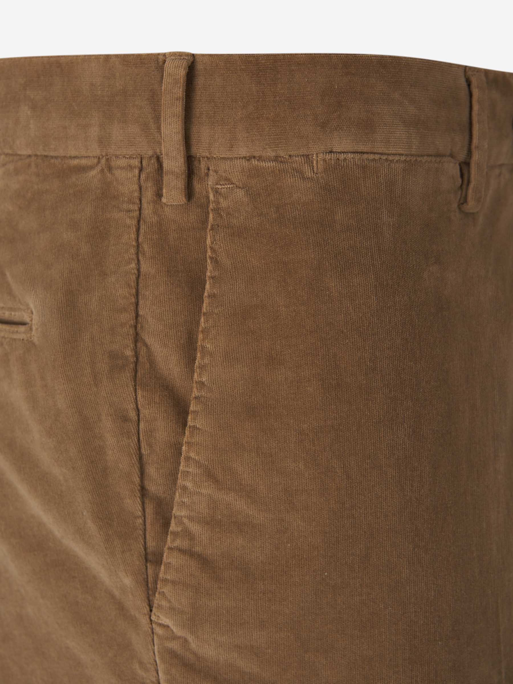Pt01 Waistband Loop Casual Pants In Brown