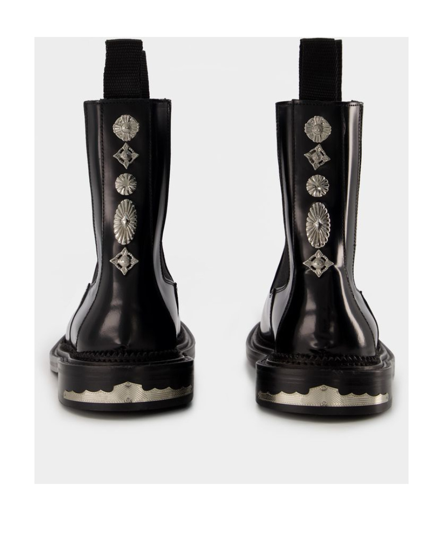 Toga Virilis Boots - - Leather - Black In Black
