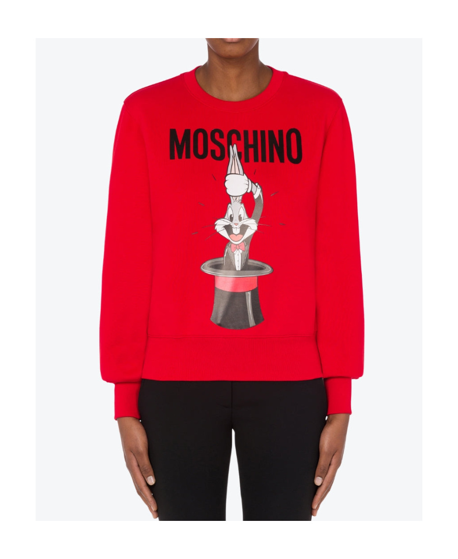 Moschino Bugs Bunny Print Sweatshirt In Red