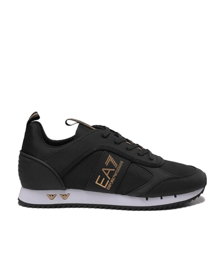 Ea7 Logo-print Low-top Sneakers In Animal Print