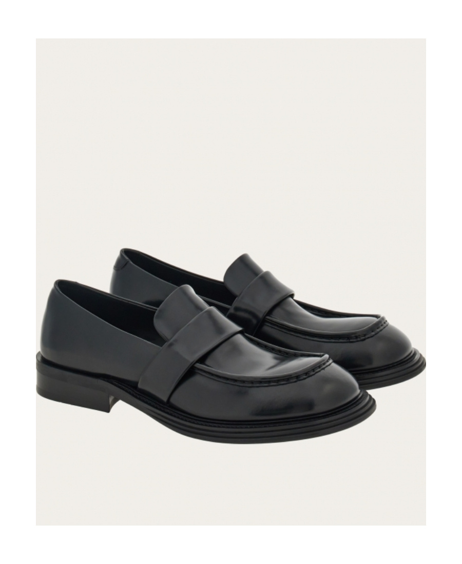Ferragamo Salvatore Moulded-footbed Slip-on Loafers In Black