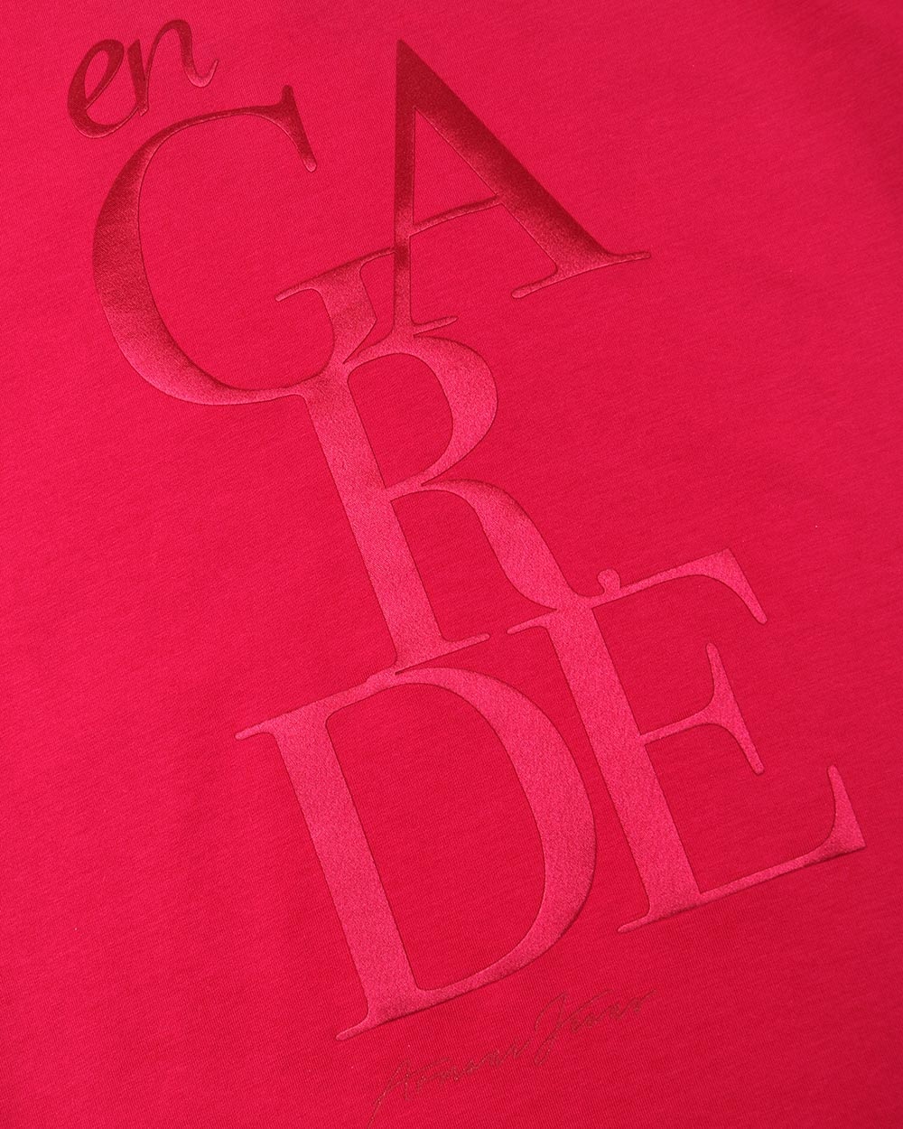 Armani Jeans T-shirt With Round Neck And Short Sleeves In Red