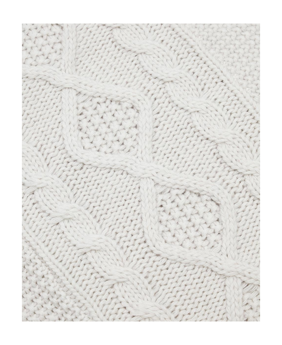 Weekend Max Mara Round-neck Long-sleeved Knitted Sweater In White