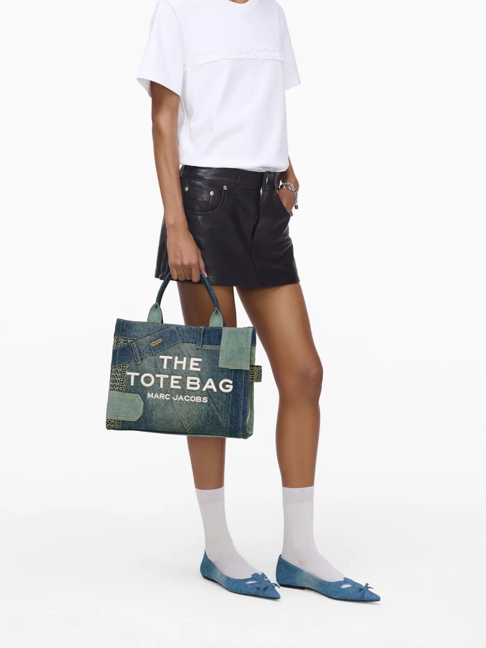 Shop Marc Jacobs The Deconstructed Tote Bag In Multicolor