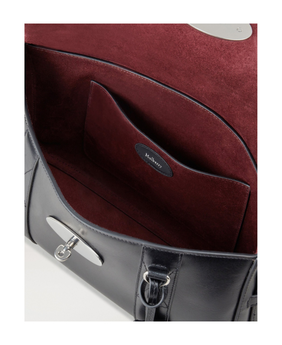 Shop Mulberry East West Bayswater Shoulder Bag In Black